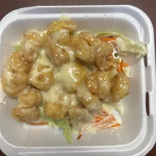 Creamy Honey Shrimp