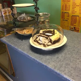 a cake on a counter