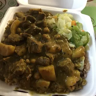 Goat Roti dinner $8.95