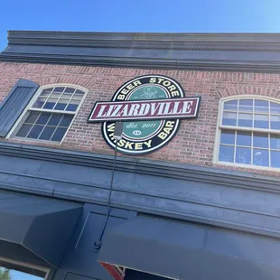 the front of the building