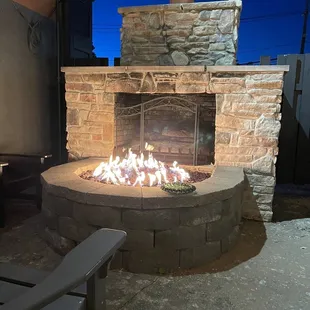 They even have a gorgeous patio here!