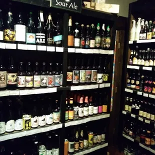 A huge beer selection