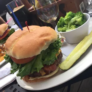 Wild West Burger with a side of Broccoli - $6.99 on Thursdays!