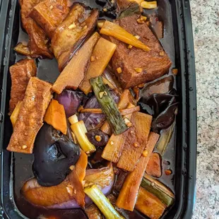 Fish flavored eggplant and tofu