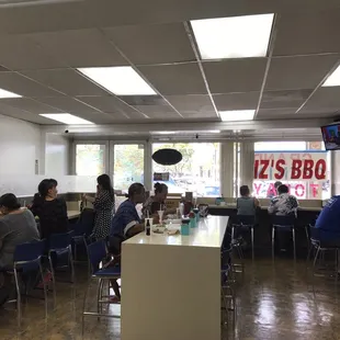 Inside the restaurant