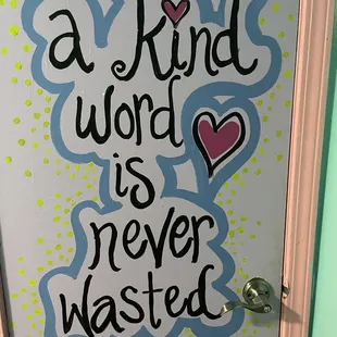 a kind word is never wasted