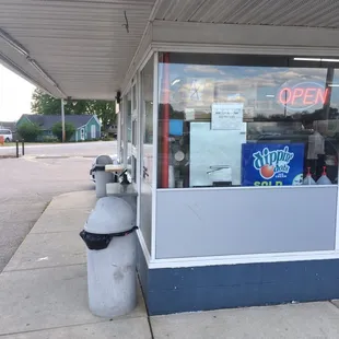 the outside of the store