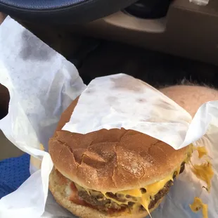 Double cheeseburger
