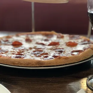 Pepperoni pizza at Lizzanos &amp; BYOWine!!