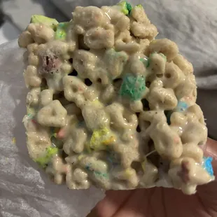 Lucky charm marshmallow treat