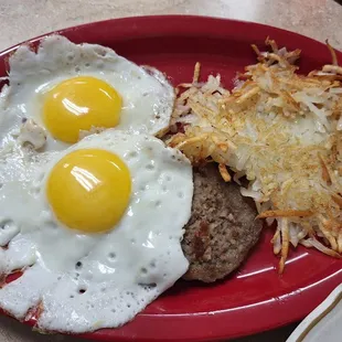 Just a part of the 2-2-2 plate! (Not shown: a massive order of 2 biscuits smothered in gravy)