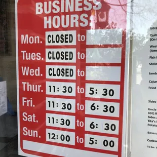 Hours at Lizzy&apos;s Cajun Café in Albany.