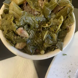 Turkey neck collard greens!
