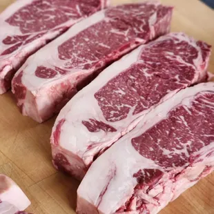 Purebred wagyu New York strip