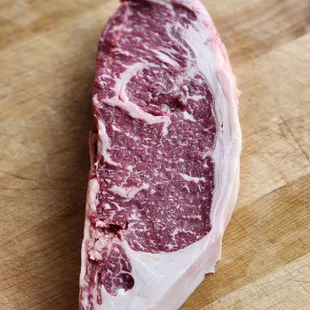 Local purebred wagyu New York strip