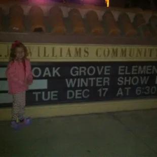 Crazy Crowd!  Waiting for Oak Grove&apos;s Winter Performance to start.