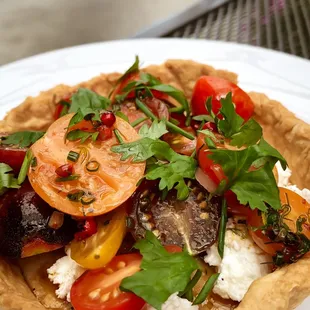 a vegetable tart