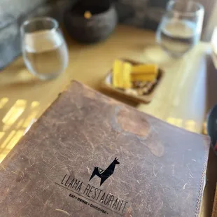 Leather menu