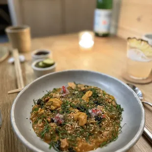 Rock shrimp, Uni Risotto