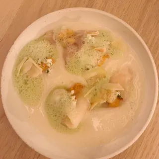 Hamachi Tiradito, Uni, Coconut, Matcha