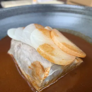 Red Snapper, Kombu, Aji Panca, Daikon, Potato