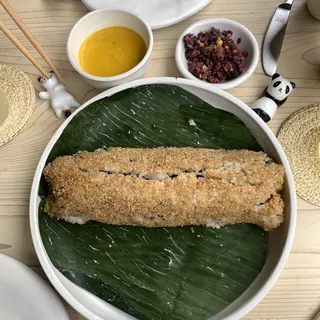 Chicken Thigh, Aji Amarillo, Walnuts, Alfonso Olive, Nori