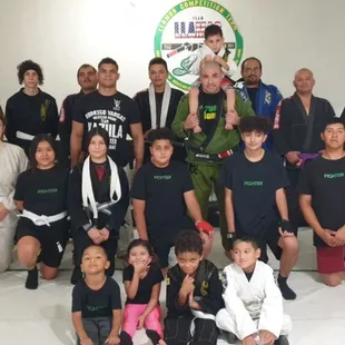JC Llamas Doing a Brazilian JiuJitsu Seminar with Kazula UFC FIghter