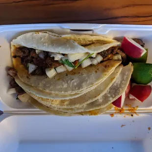 They're better than this. 2 large tacos.