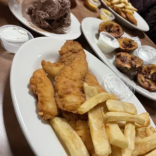 food, seafood, fish and chips, fish