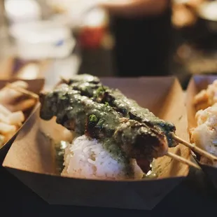 Green Chicken Skewers