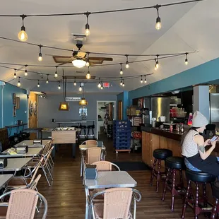 the interior of a restaurant