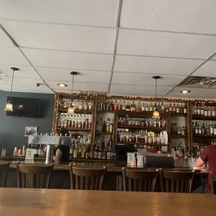 a man sitting at the bar