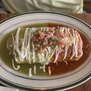 Breakfast Chorizo Burrito Divorciado