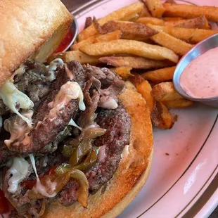 Cheesesteak Smash Burger