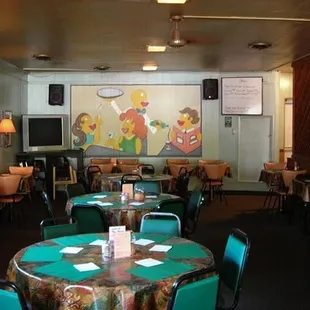 tables and chairs