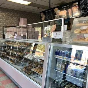 a display of donuts