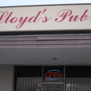 the front of the restaurant