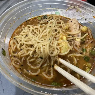 It's supposed to be a spicy miso ramen not a birria with ramen...  smfh