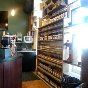 Their wall of flavors.