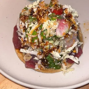 Tuna Tostada