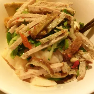 Banh uot with our own condiments (cha and cha ca) and sauce....mmm delicious