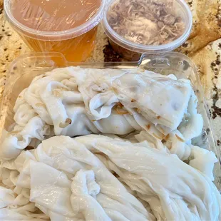 Plain ($4.50/lb), Green Onion ($5.00/lb), Pork ($5.50/lb), Shrimp ($5.50/lb), Fried Onions ($5). Green Onion & Pork were my favorite!