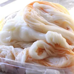 1lb of banh cuon tom chay (dried shrimp)-$4 & 1lb of banh cuon than tri co hanh (fried shallots)-$3.25.