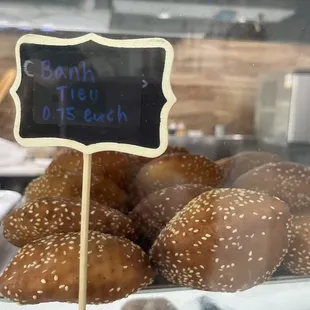 Banh tieu which is like a sesame beignet minus the powder