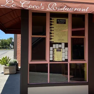 the front of the restaurant
