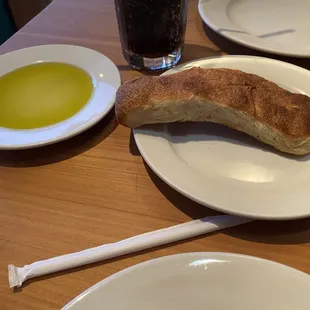 Complimentary Focaccia Bread with Olive Oil