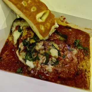 Eggplant Parmigiana. Y-U-M!!