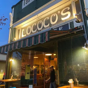 Front of the restaurant