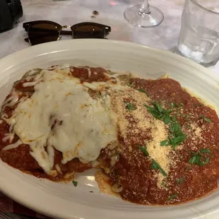 Eggplant Parmesan w Chicken