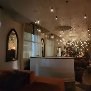 the interior of a restaurant
